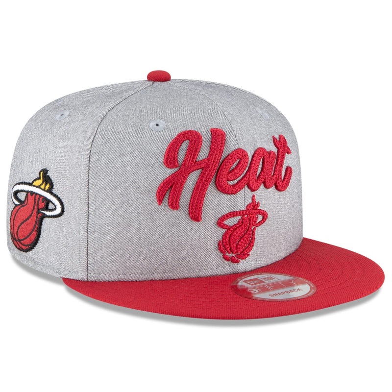 Miami Heat New Era 2020 NBA Draft 9FIFTY Snapback Hat – Heather Grey