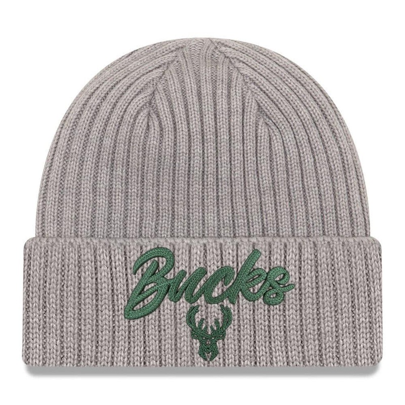 Milwaukee Bucks New Era 2020 NBA Draft Knit Beanie – Heather Grey