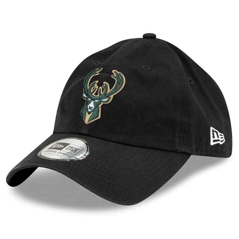 Milwaukee Bucks New Era NBA Team Casual Classic Curve Hat – Black