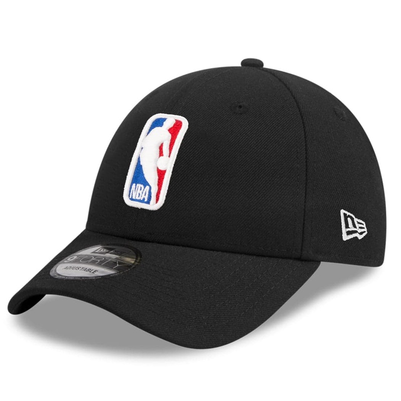 NBA Logoman Logo New Era 9FORTY Curve Snapback Hat – Black