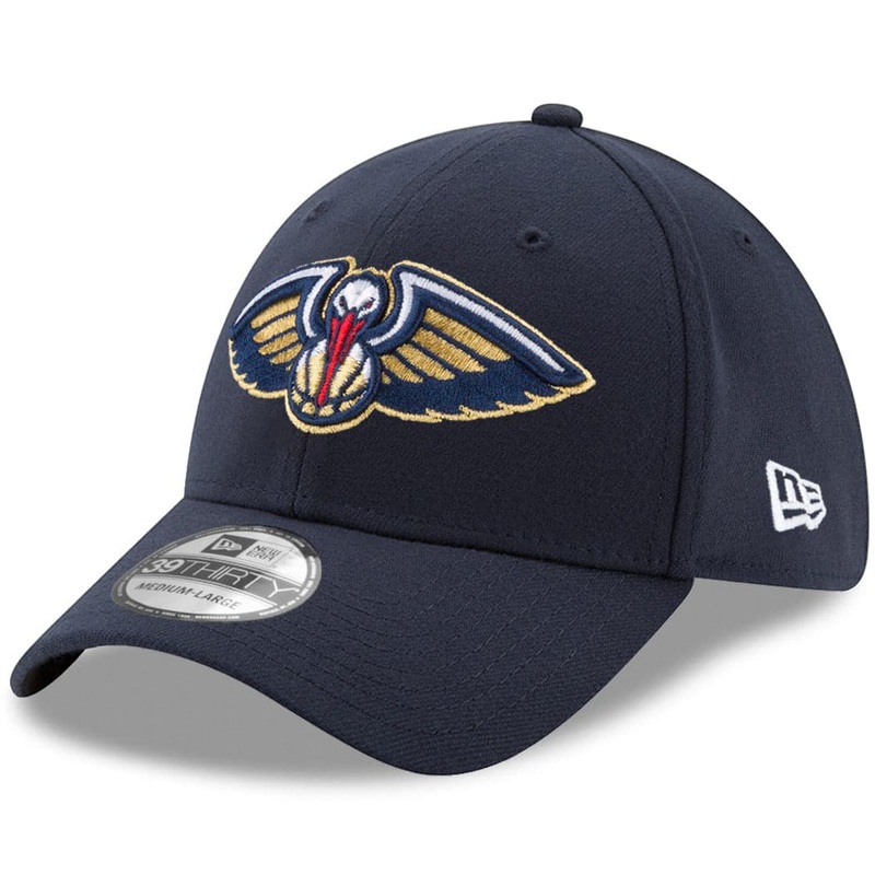 New Orleans Pelicans New Era NBA Team 39THIRTY Flex Fit Curve Hat – Navy