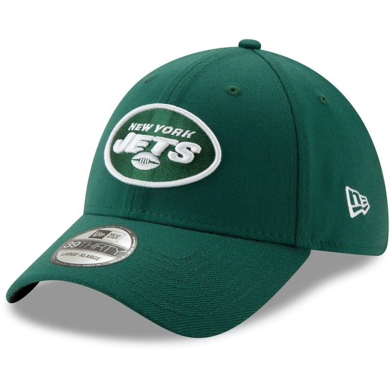 New York Jets New Era NFL Team 39THIRTY Flex Fit Curve Hat – Green