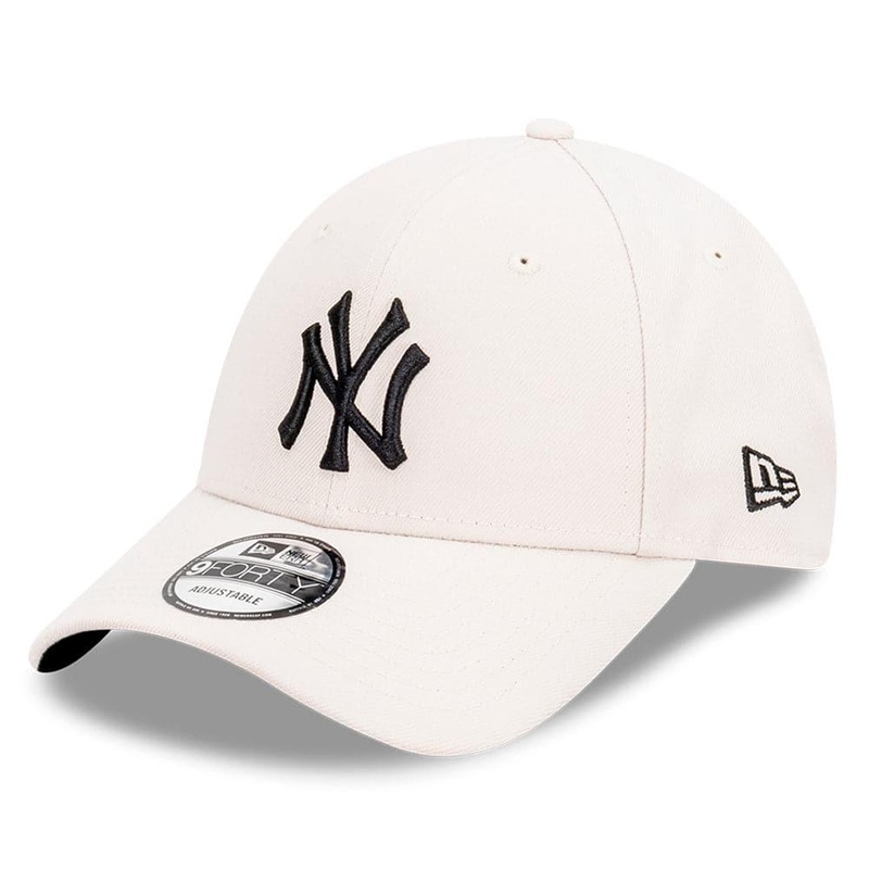 New York Yankees New Era MLB Black Tonal 9FORTY Snapback Curve Hat – Stone