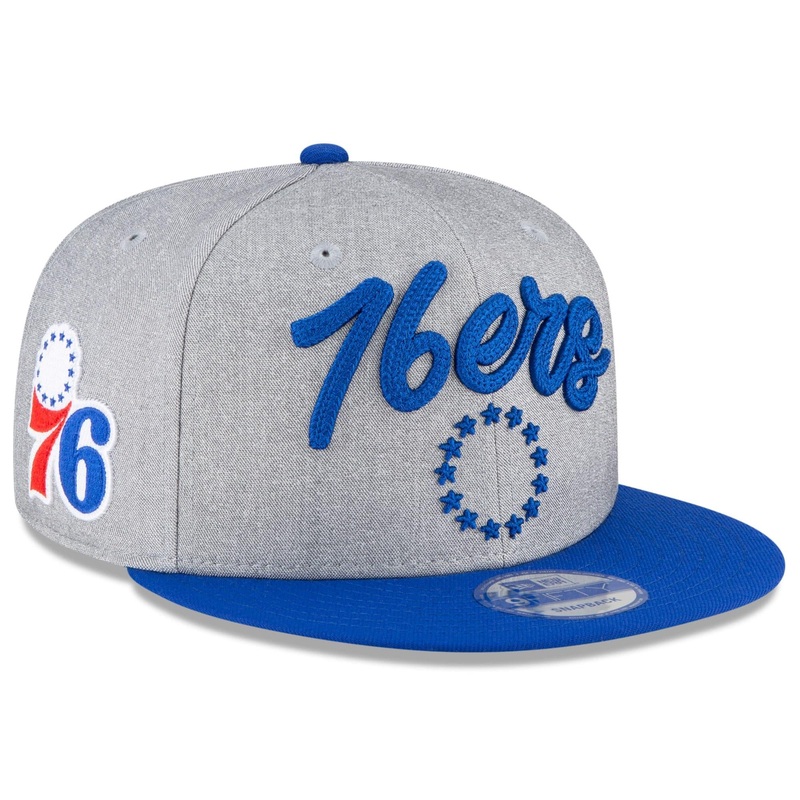 Philadelphia 76ers New Era 2020 NBA Draft 9FIFTY Snapback Hat – Heather Grey