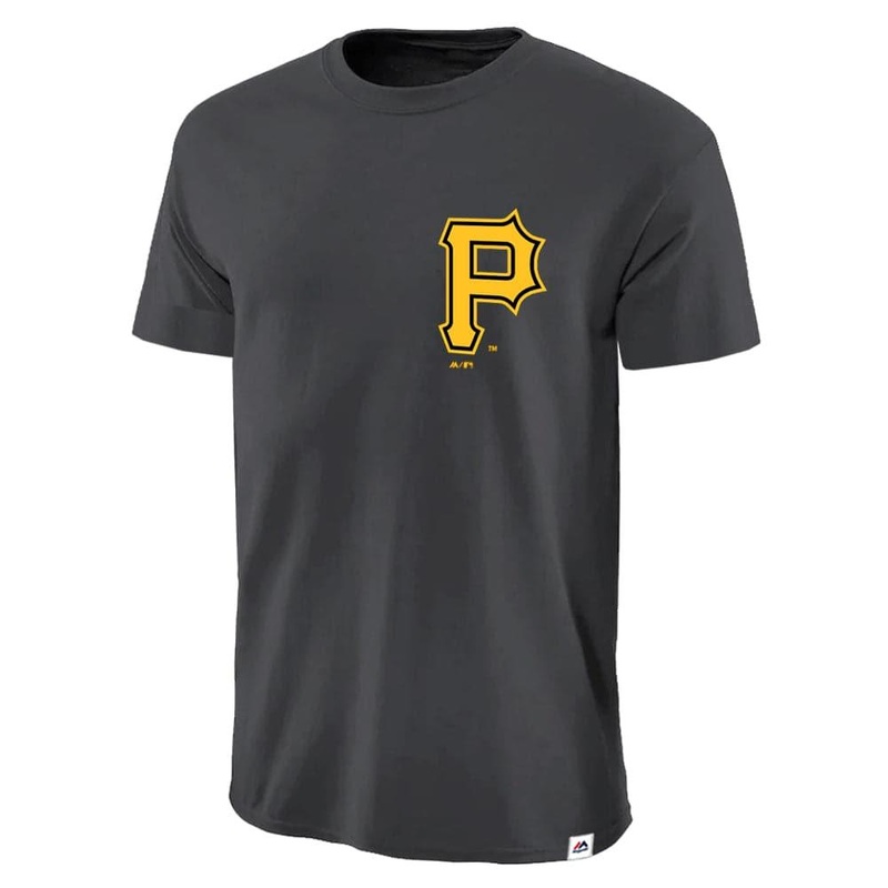 Pittsburgh Pirates Majestic MLB Jeaner T-Shirt – Pirate Black