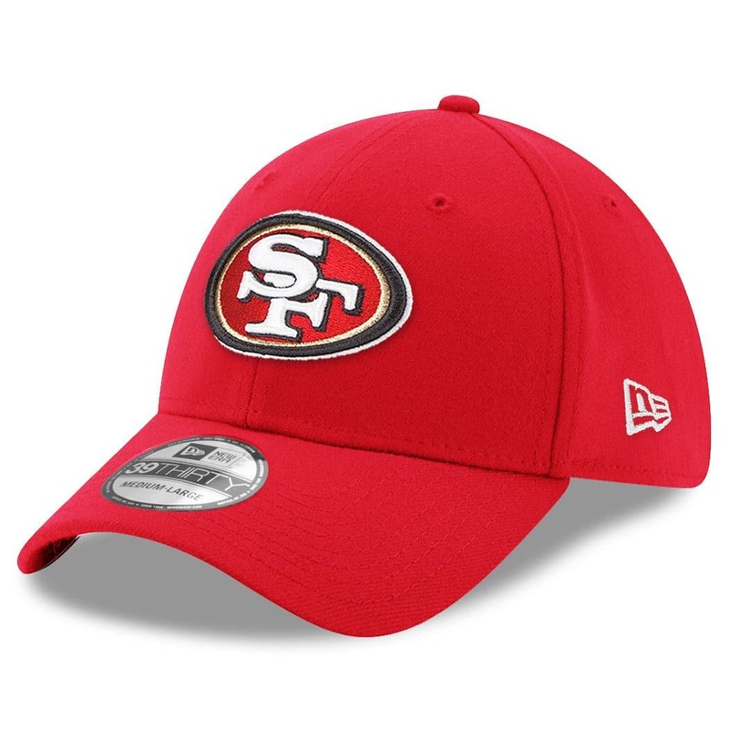 San Francisco 49ers New Era NFL Team 39THIRTY Flex Fit Curve Hat – Red