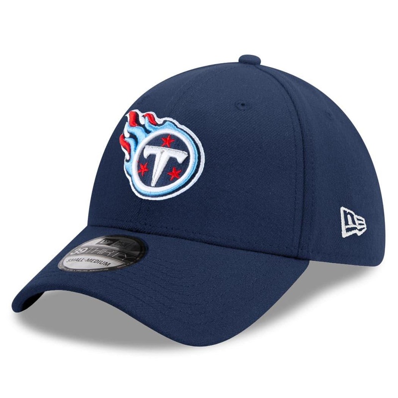 Tennessee Titans New Era NFL Team 39THIRTY Flex Fit Curve Hat – Navy
