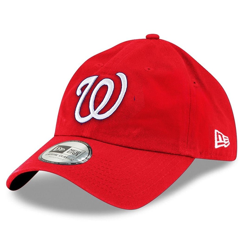 Washington Nationals New Era MLB Team Casual Classic Curve Hat – Red