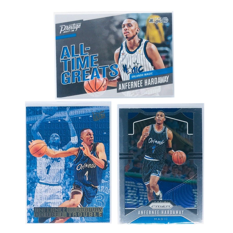 Anfernee Hardaway Orlando Magic NBA 3 Card Set