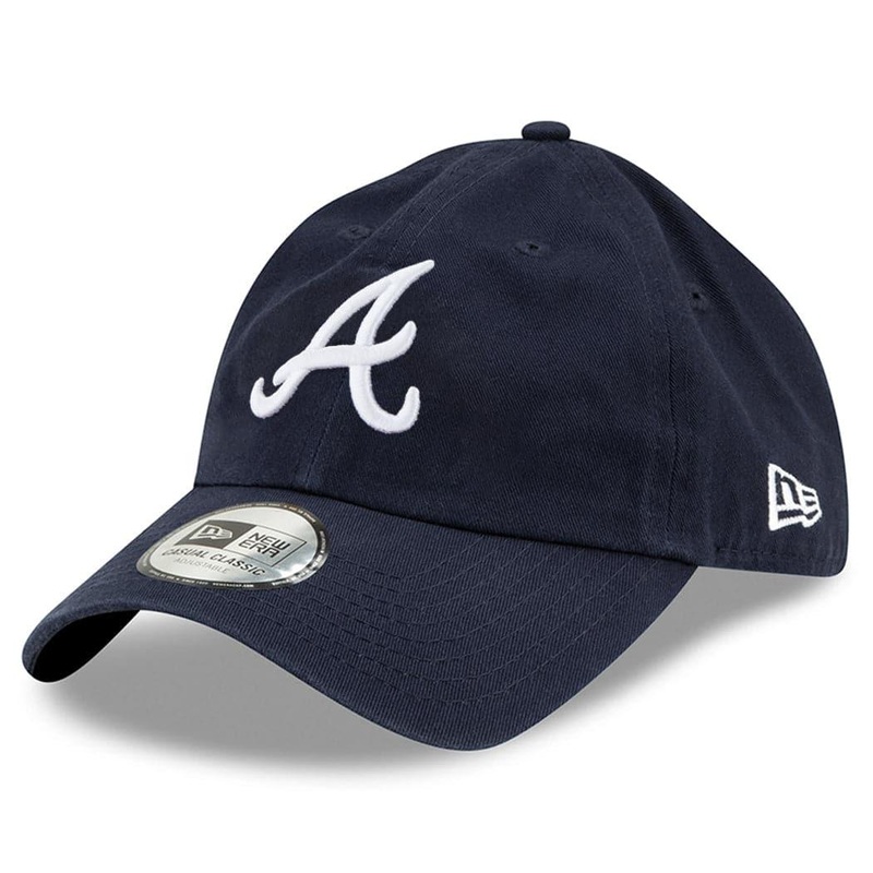 Atlanta Braves New Era MLB Team Casual Classic Curve Hat – Navy