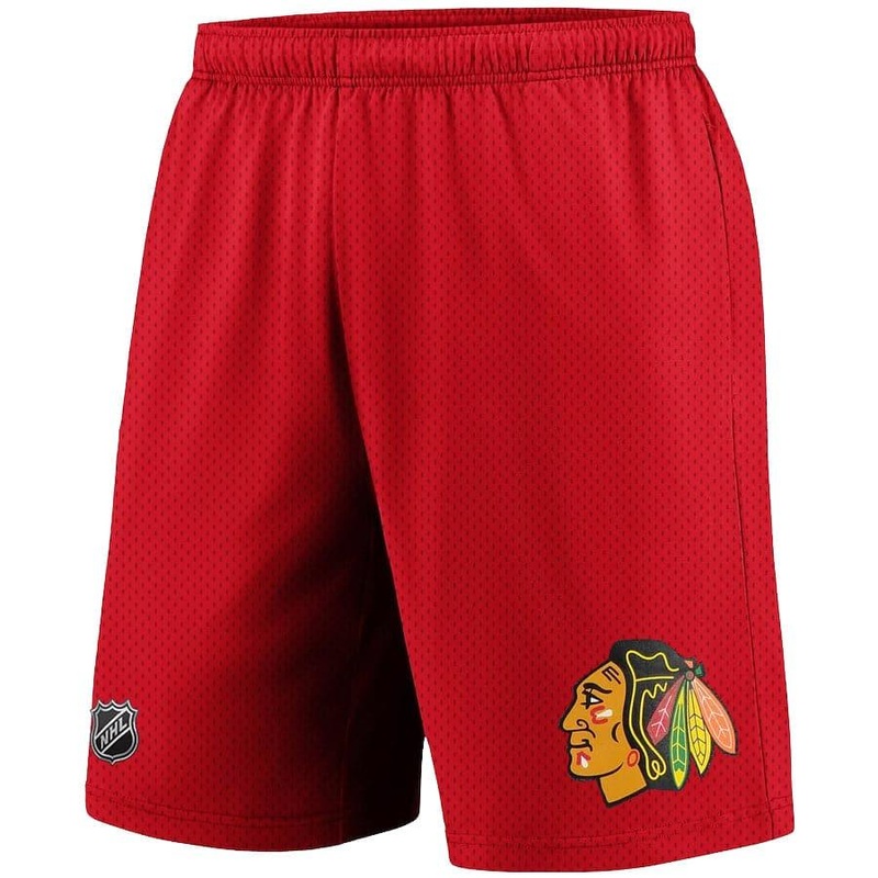 Chicago Blackhawks NHL Mesh Basic Shorts – Red