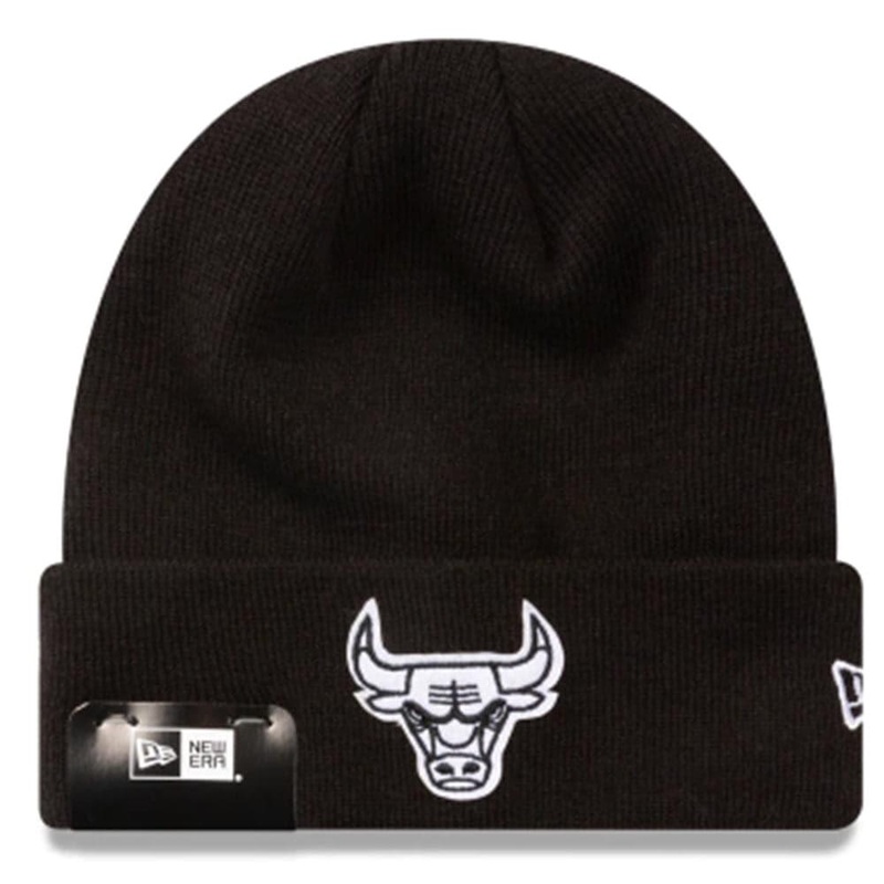 Chicago Bulls New Era NBA Felt Logo Cuff Beanie – Black