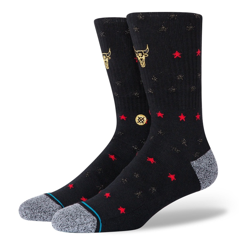 Chicago Bulls Stance NBA Trophy 2 Crew Socks – Black