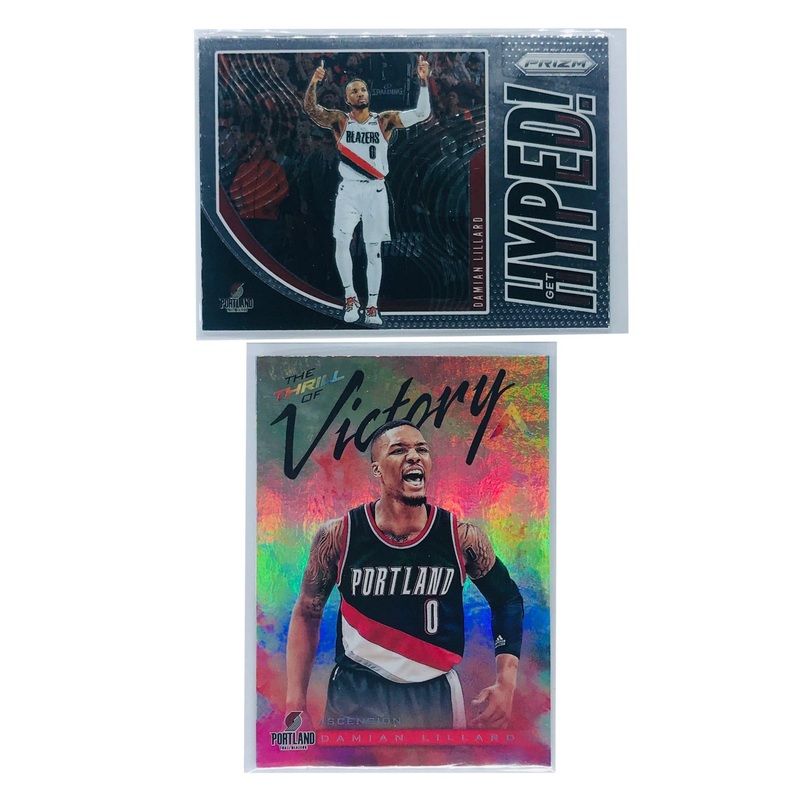 Damian Lillard Portland Trail Blazers Panini NBA 2 Card Insert Set