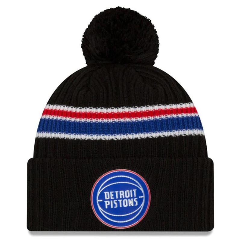 Detroit Pistons New Era NBA 2020 Back Half Knit Beanie – Black