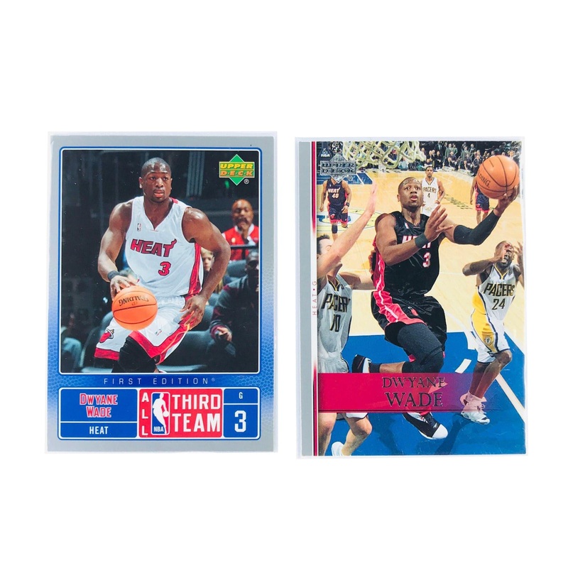 Dwyane Wade Miami Heat 2007-08 Upper Deck NBA 2 Card Set