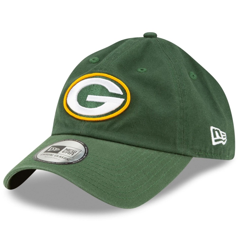 Green Bay Packers New Era NFL Team Casual Classic Strapback Hat – Green