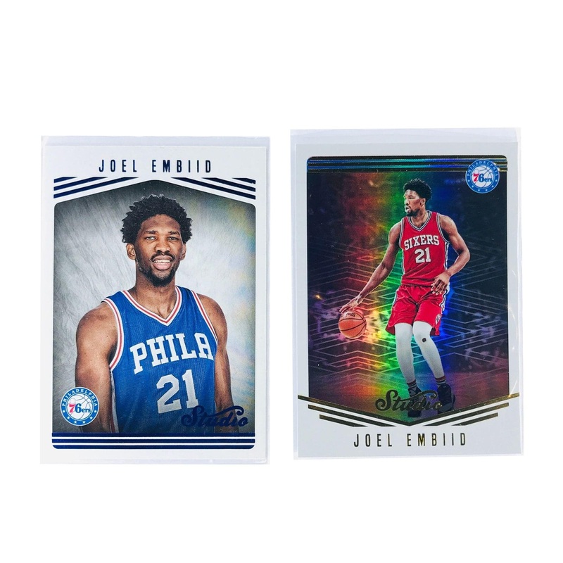 Joel Embiid Philadelphia 76ers 2016-17 Panini NBA Studio 2 Card Set