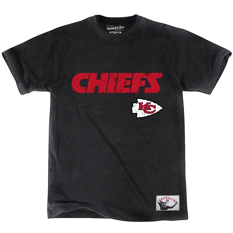 Kansas City Chiefs Mitchell & Ness NFL Vintage Team T-Shirt – Black