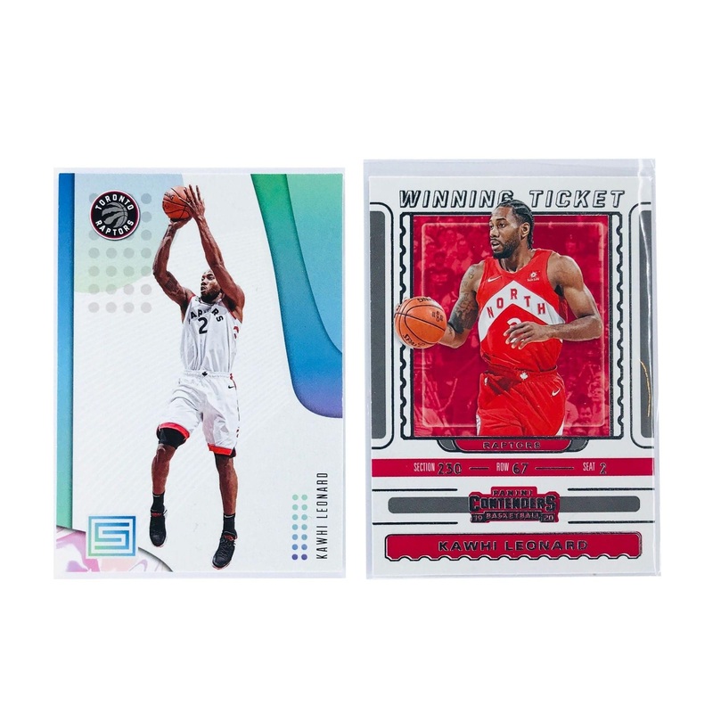 Kawhi Leonard Toronto Raptors Panini NBA 2 Card Set