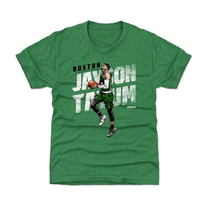 Kids/Youths Jayson Tatum Boston Celtics 500 Level NBA Lift Off T-Shirt – Green