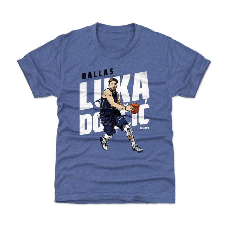 Kids/Youths Luka Doncic Dallas Mavericks 500 Level NBA Drive T-Shirt – Blue