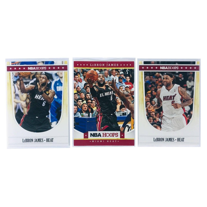 LeBron James Miami Heat 2012-13 Panini NBA Hoops 3 Card Set