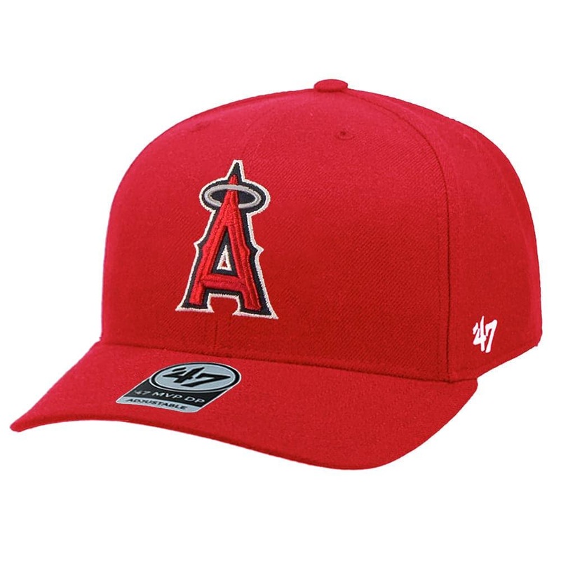 Los Angeles Angels 47 MLB Team MVP DP Pre-Curved Snapback Hat – Red