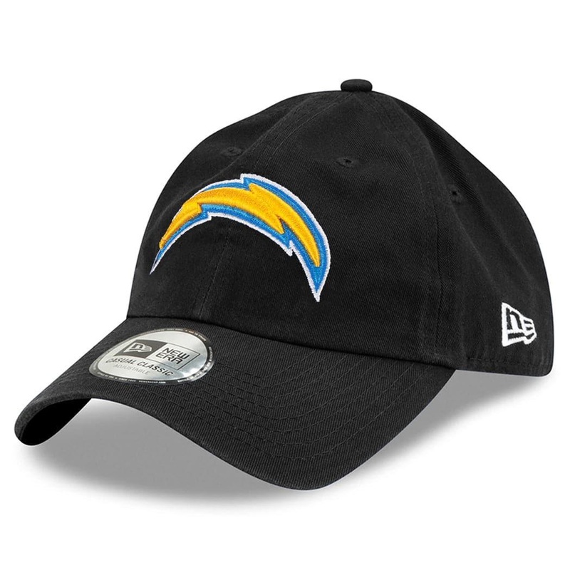 Los Angeles Chargers New Era NFL Team Casual Classic Strapback Hat – Black