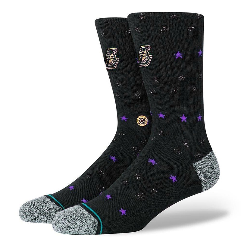 Los Angeles Lakers Stance NBA Trophy 2 Crew Socks – Black