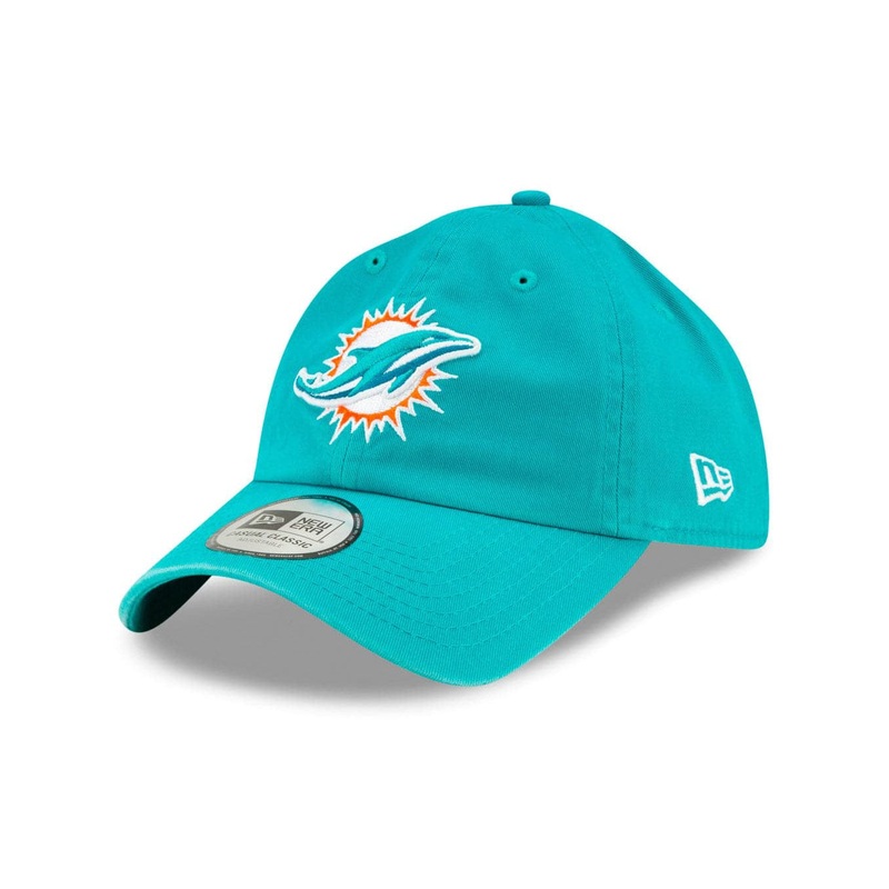 Miami Dolphins New Era NFL Team Casual Classic Strapback Hat – Teal