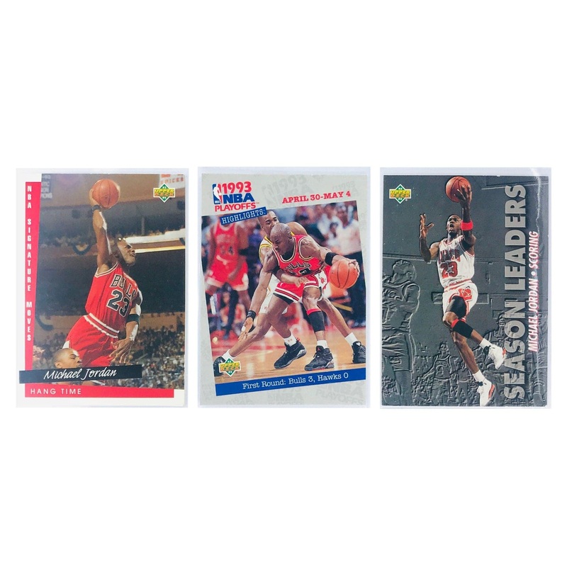 Michael Jordan Chicago Bulls 1993-94 Upper Deck NBA 3 Card Insert Set