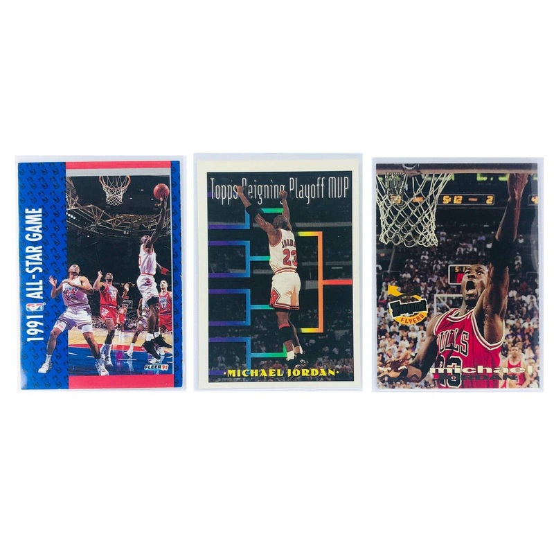 Michael Jordan Chicago Bulls NBA 3 Card Insert Set