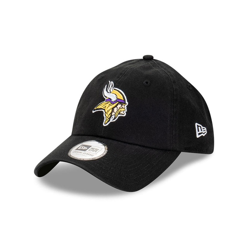 Minnesota Vikings New Era NFL Team Casual Classic Strapback Hat – Black