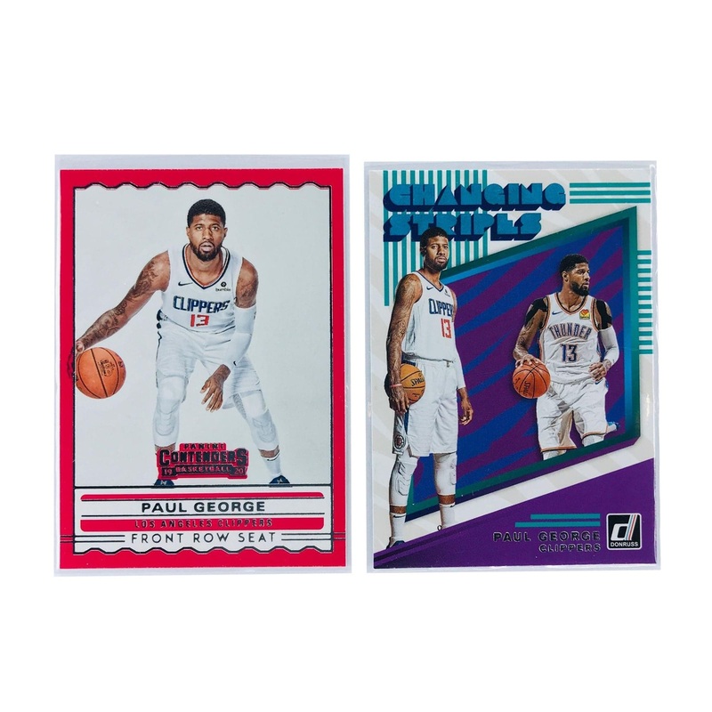 Paul George Los Angeles Clippers 19-20 Panini NBA 2 Card Set