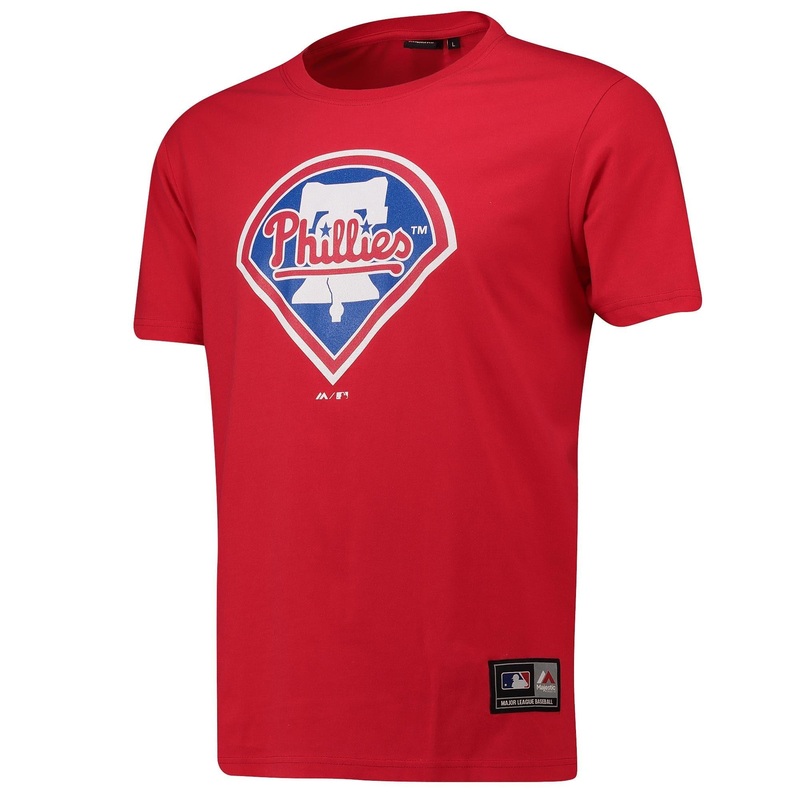Philadelphia Phillies Majestic MLB Prism Logo T-Shirt – Red