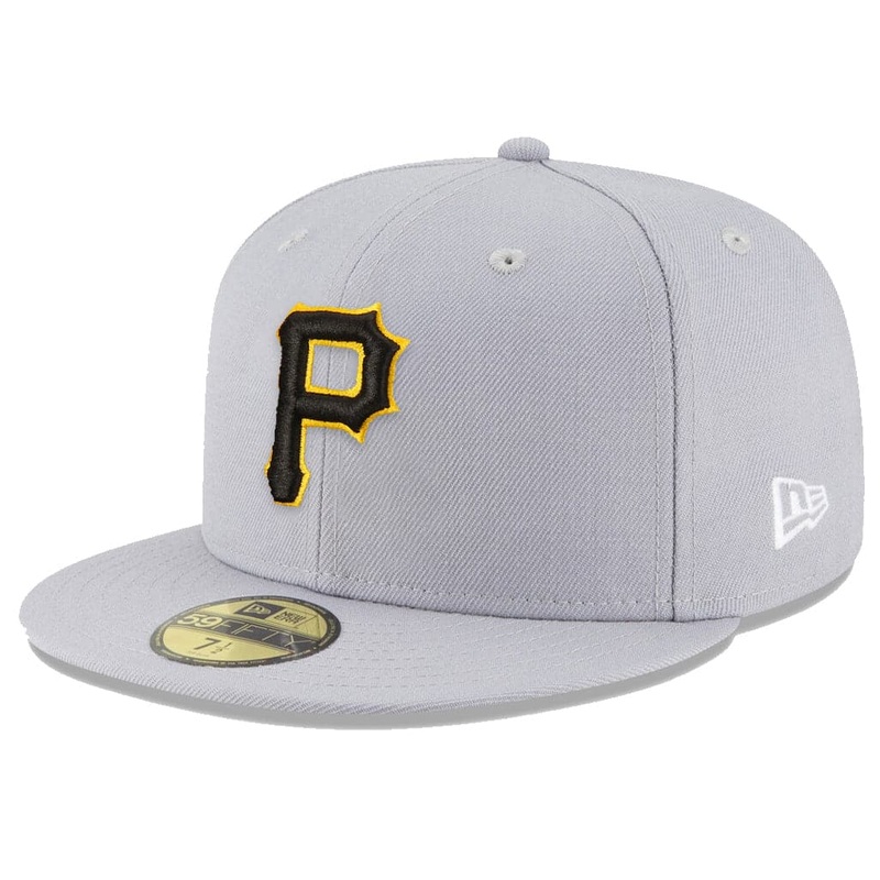 Pittsburgh Pirates New Era MLB Team 59FIFTY Fitted Hat – Grey