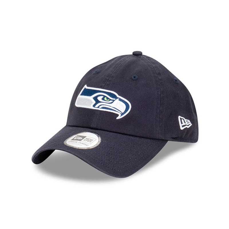 Seattle Seahawks New Era NFL Team Casual Classic Strapback Hat – Navy