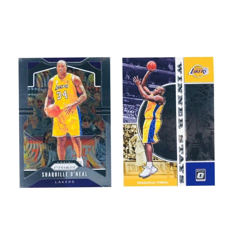 Shaquille O’Neal Los Angeles Lakers 19-20 Panini NBA 2 Card Set