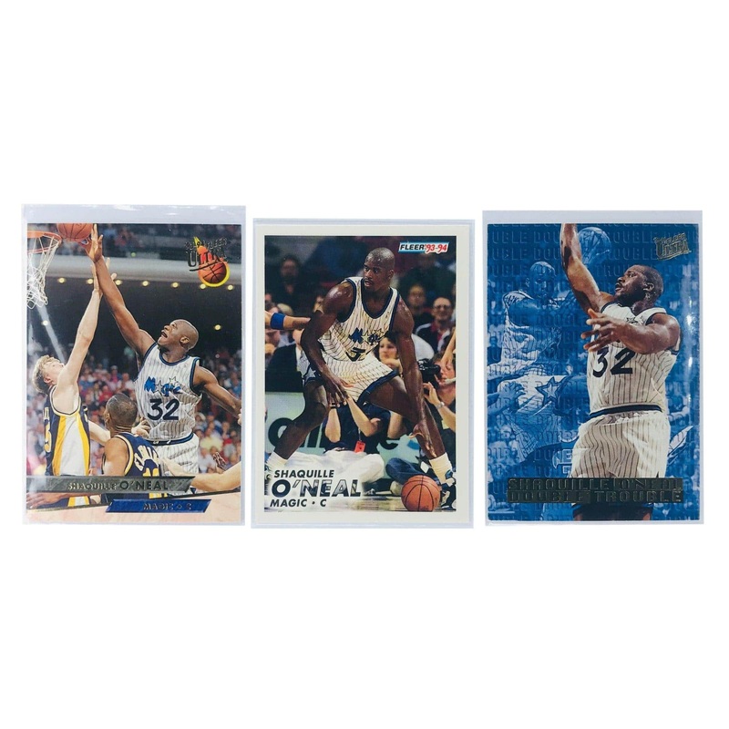 Shaquille O’Neal Orlando Magic Fleer NBA 3 Card Set