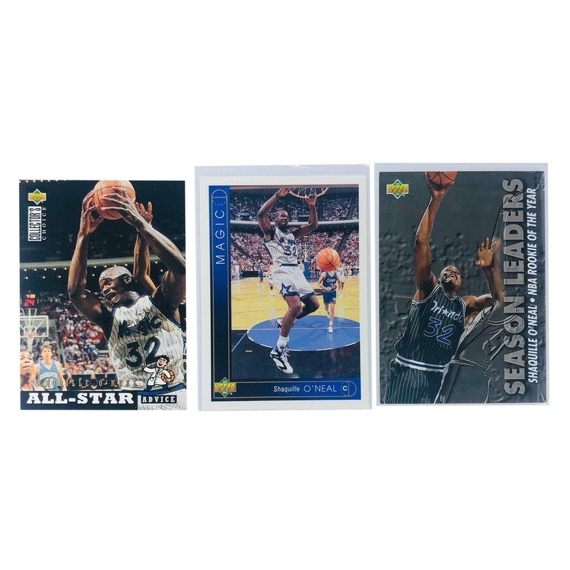Shaquille O’Neal Orlando Magic Upper Deck NBA 3 Card Set