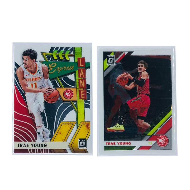Trae Young Atlanta Hawks 19-20 Panini NBA Optic 2 Card Set