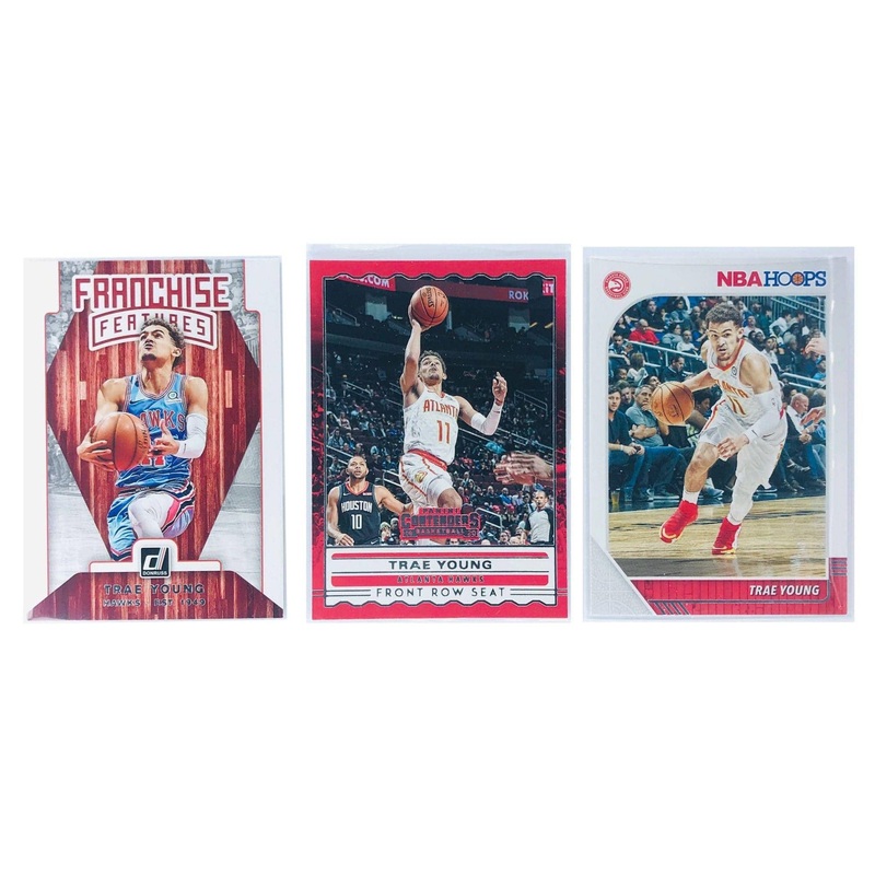 Trae Young Atlanta Hawks 2019-20 Panini NBA 3 Card Set