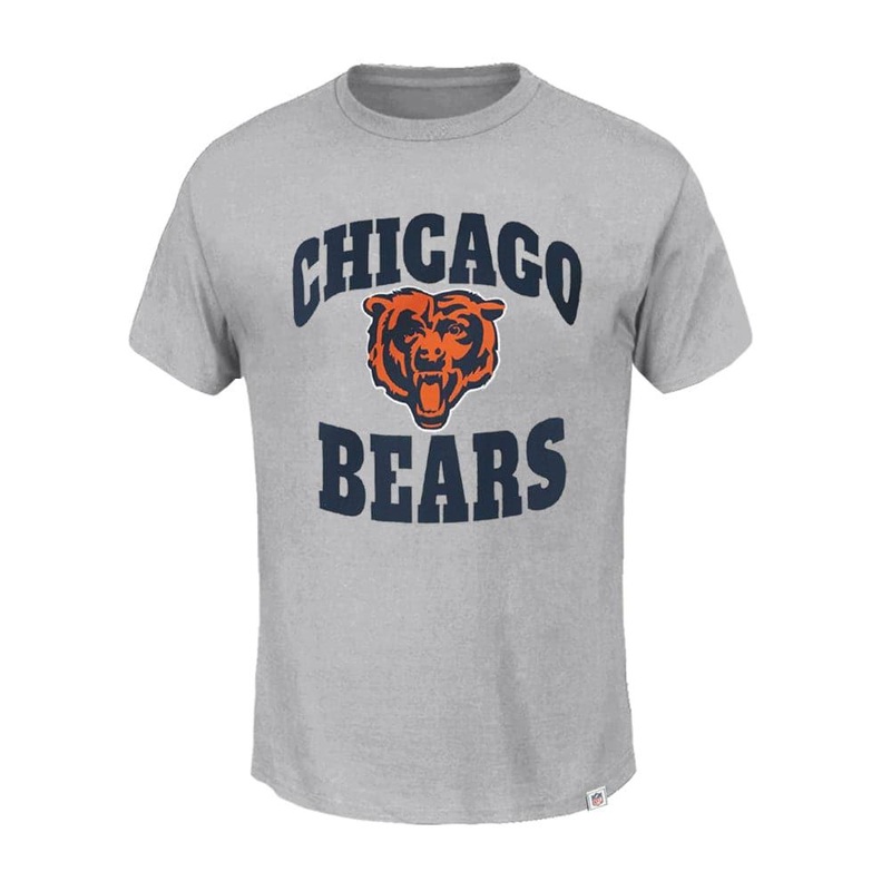 Womens Chicago Bears Majestic NFL Vintage Team T-Shirt – Smoke