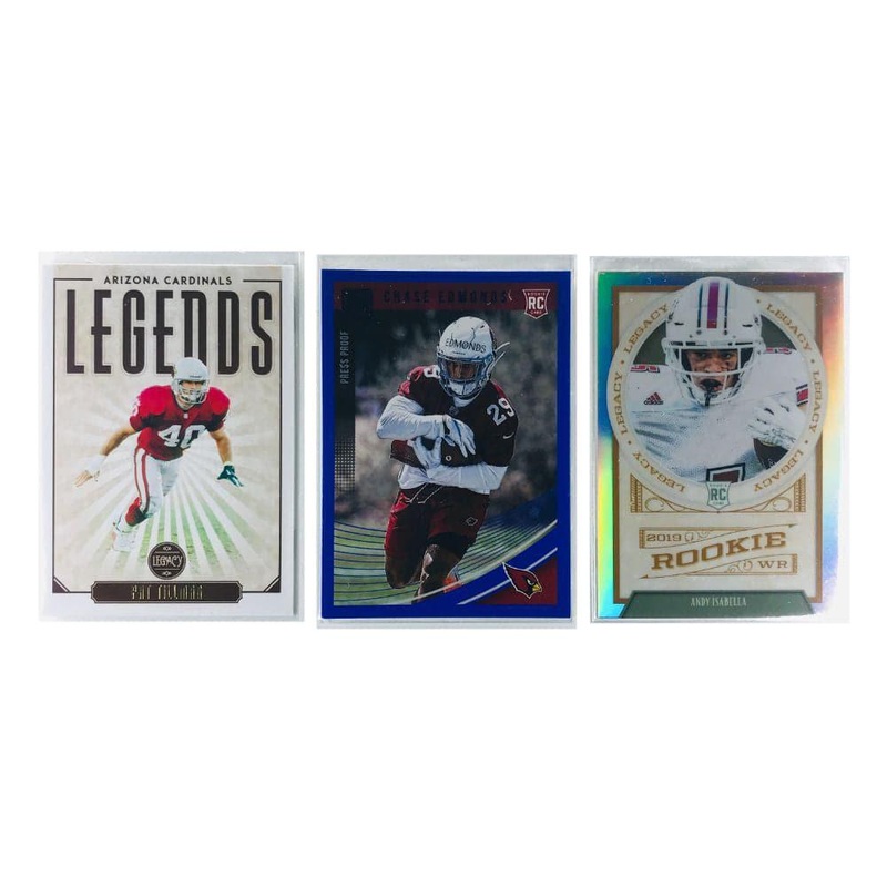 Arizona Cardinals Panini NFL 3 Legends & Rookie Card Set
