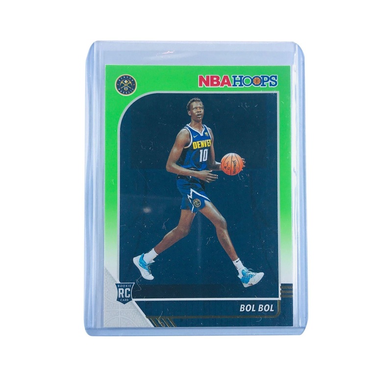 Bol Bol Denver Nuggets 19-20 Panini Hoops NBA Green Parallel Rookie Card
