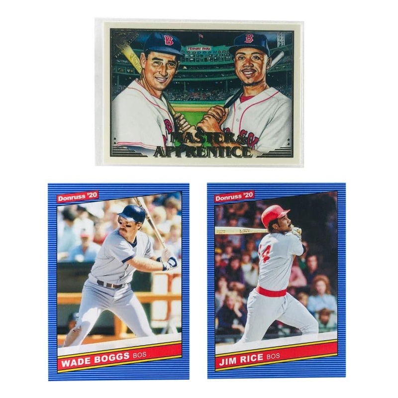 Boston Red Sox Panini MLB 3 Parallel/Insert Card Set