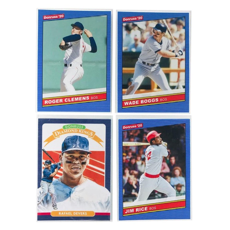 Boston Red Sox Panini MLB 4 Insert/Parallel Card Set