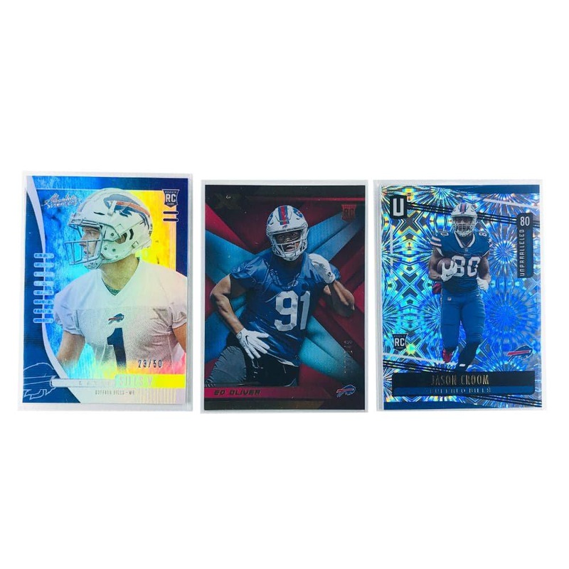 Buffalo Bills Panini NFL 3 Rookie Numbered Parallel Card Set