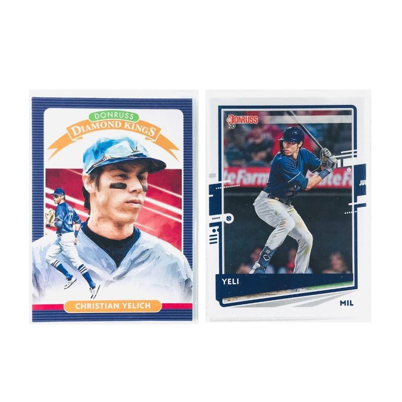 Christian Yelich Milwaukee Brewers Panini MLB 2 Short Print/Insert Card Set